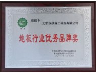 12年地板行業(yè)優(yōu)秀品牌獎(jiǎng)